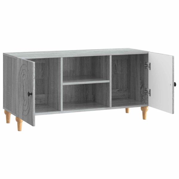 ТВ шкаф Сива сонома 102 x 34,5 x 50 см Инженерна дървесина