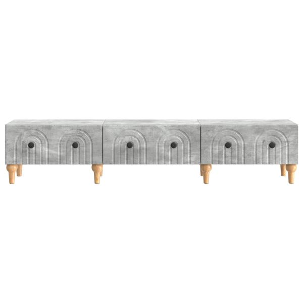 ТВ шкаф Бетонно сиво 147 x 34,5 x 30 см Инженерна дървесина