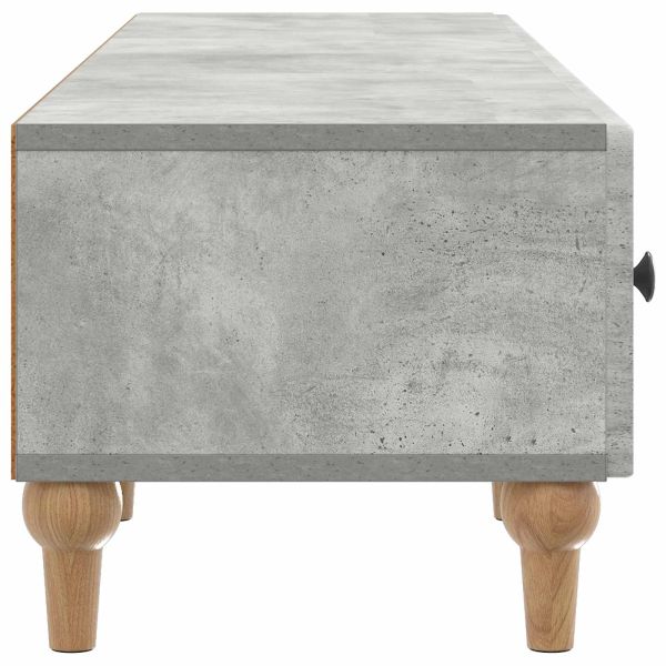 ТВ шкаф Бетонно сиво 147 x 34,5 x 30 см Инженерна дървесина