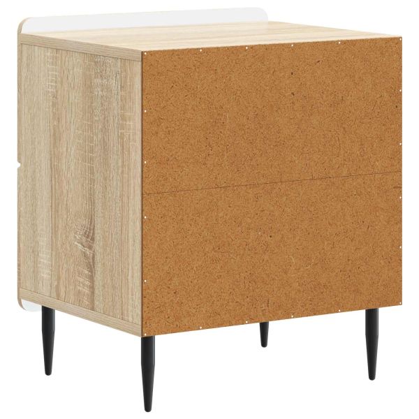 Нощен шкаф с чекмедже 2 pcs Дъб сонома 43 x 34,5 x 49,5 см