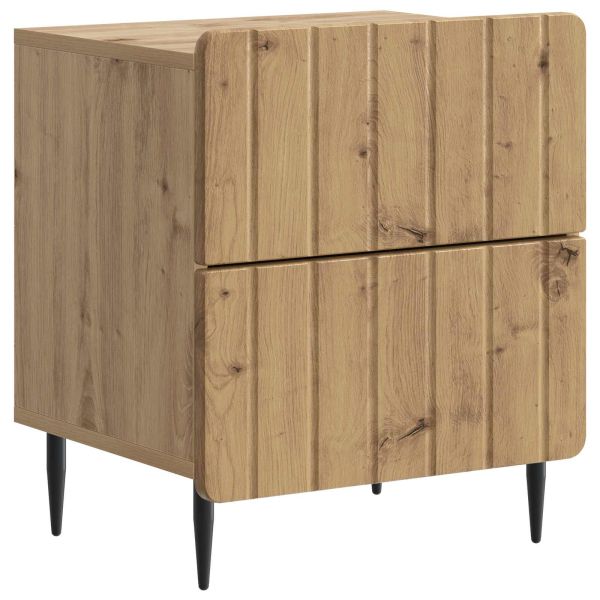 Нощен шкаф с чекмедже 2 pcs Дъб артизан 43 x 34,5 x 49,5 см