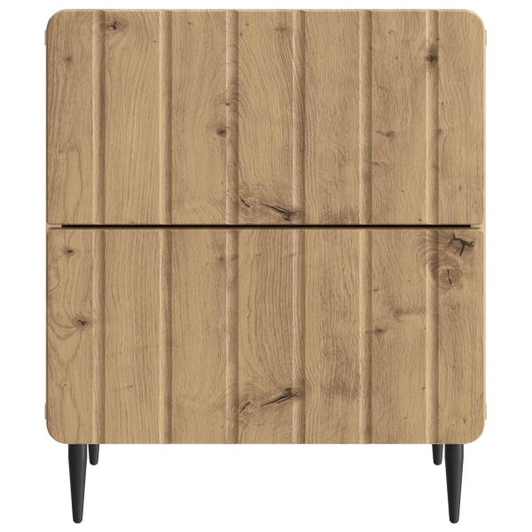 Нощен шкаф с чекмедже 2 pcs Дъб артизан 43 x 34,5 x 49,5 см