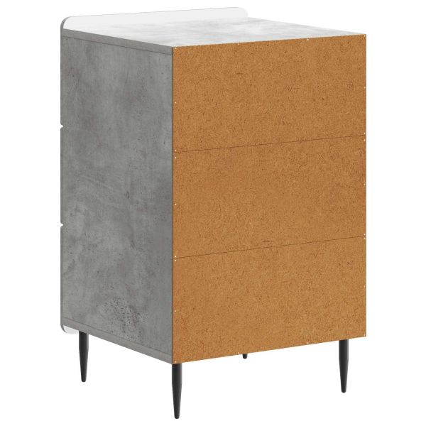 Нощен шкаф Бетонно сиво 43x 41 x 68 см Инженерна дървесина