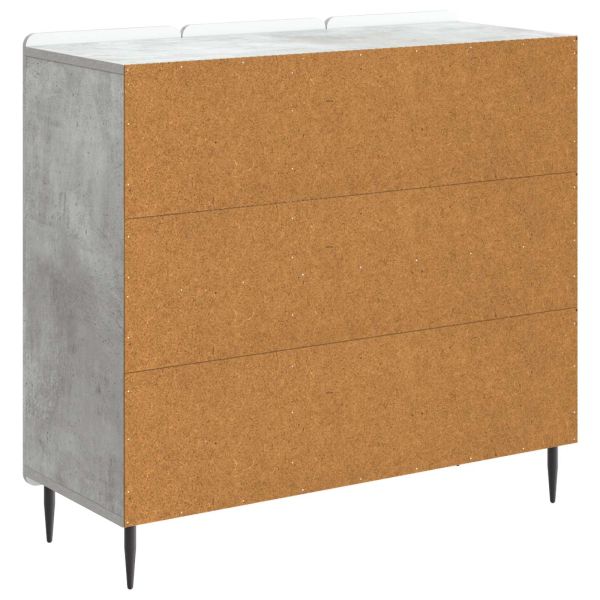 Служебен шкаф Бетонно сиво 89 x 34,5 x 82 см