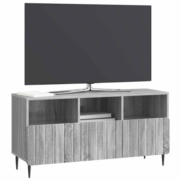 ТВ шкаф Сива сонома 102 x 34,5 x 50 см Инженерна дървесина