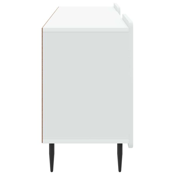 ТВ шкаф Бяло 150 x 31 x 52 см Инженерна дървесина