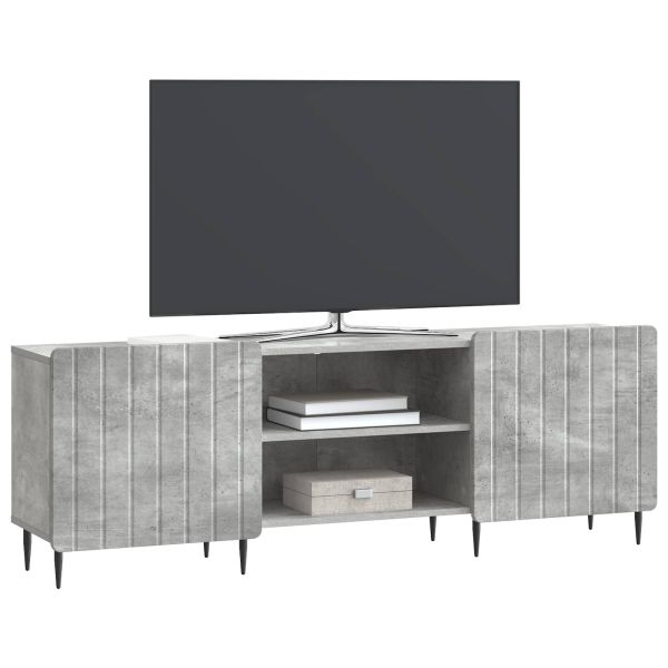 ТВ шкаф Бетонно сиво 150 x 31 x 52 см Инженерна дървесина