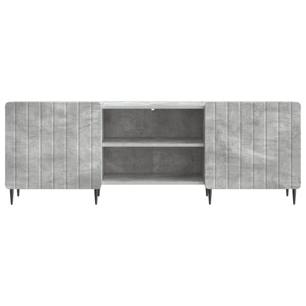 ТВ шкаф Бетонно сиво 150 x 31 x 52 см Инженерна дървесина