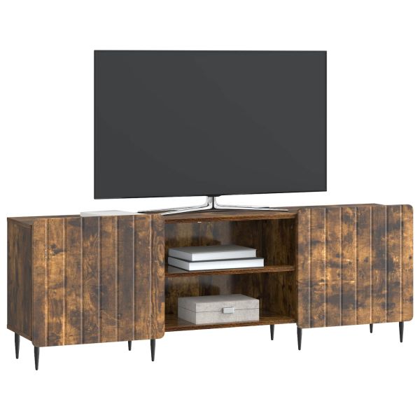 ТВ шкаф Опушен дъб 150 x 31 x 52 см Инженерна дървесина
