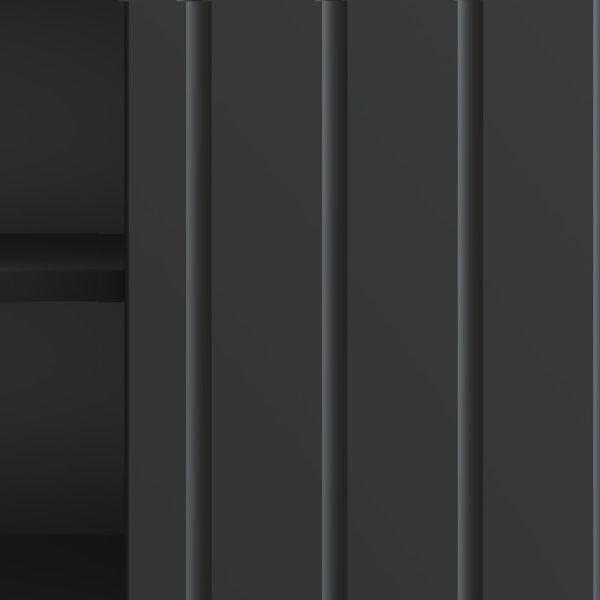 ТВ шкаф Черно 102 x 34,5 x 52 см Инженерна дървесина