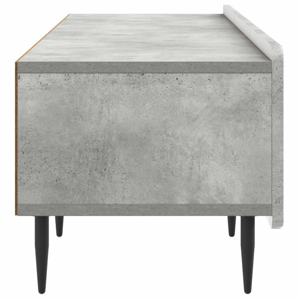 ТВ шкаф Бетонно сиво 147 x 34,5 x 32 см Инженерна дървесина