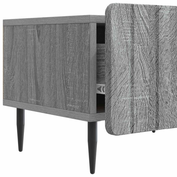 ТВ шкаф Сива сонома 147 x 34,5 x 32 см Инженерна дървесина