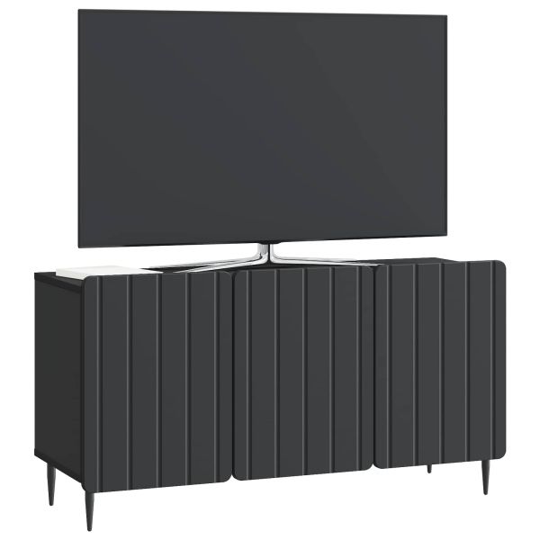 ТВ шкаф Черно 99 x 34,5 x 52 см Инженерна дървесина