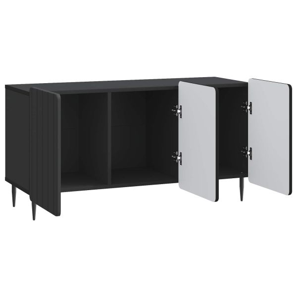 ТВ шкаф Черно 99 x 34,5 x 52 см Инженерна дървесина