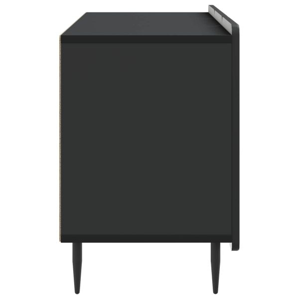 ТВ шкаф Черно 99 x 34,5 x 52 см Инженерна дървесина