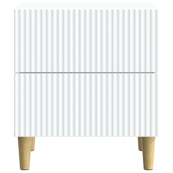 Нощен шкаф 2 pcs Бяло 43 x 34,5 x 48 см Инженерна дървесина