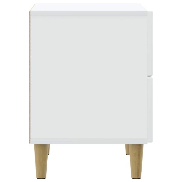 Нощен шкаф 2 pcs Бяло 43 x 34,5 x 48 см Инженерна дървесина