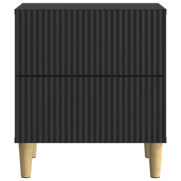 Нощен шкаф 2 pcs Черно 43 x 34,5 x 48 см Инженерна дървесина