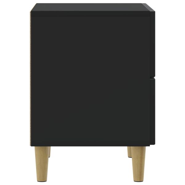 Нощен шкаф 2 pcs Черно 43 x 34,5 x 48 см Инженерна дървесина