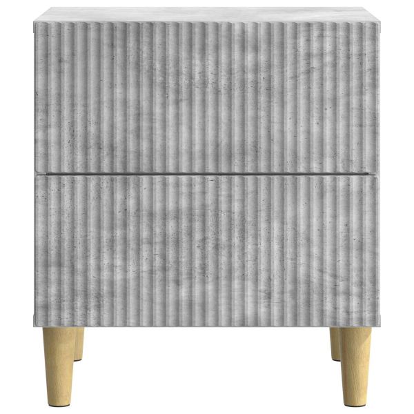 Нощен шкаф Бетонно сиво 43 x 34,5 x 48 см Инженерна дървесина