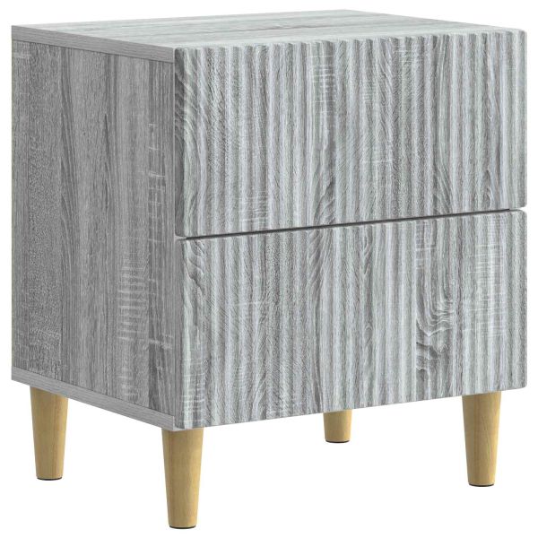 Нощен шкаф с чекмедже 2 pcs Сива сонома 43 x 34,5 x 48 см