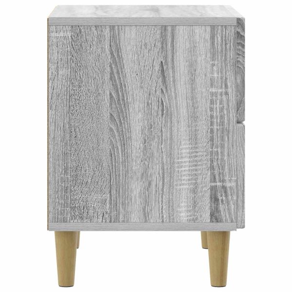 Нощен шкаф с чекмедже 2 pcs Сива сонома 43 x 34,5 x 48 см