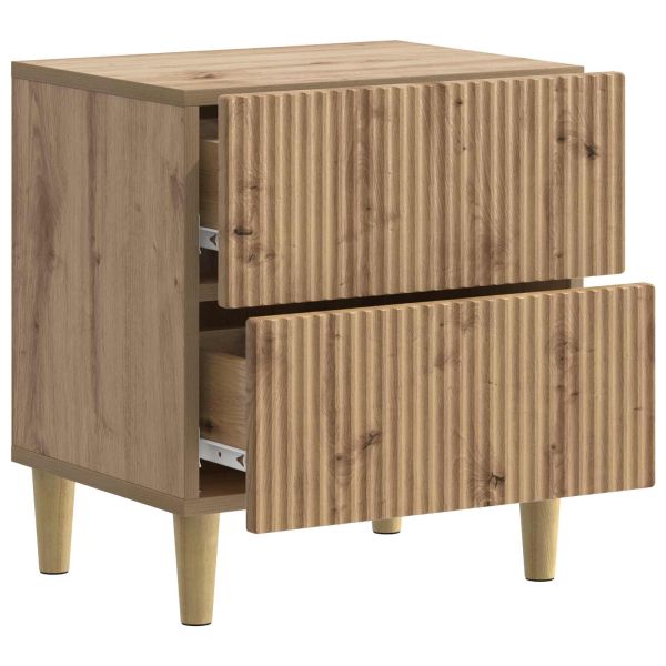 Нощен шкаф с чекмедже 2 pcs Дъб артизан 43 x 34,5 x 48 см