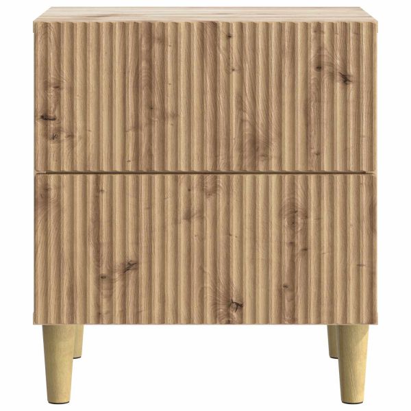 Нощен шкаф с чекмедже 2 pcs Дъб артизан 43 x 34,5 x 48 см