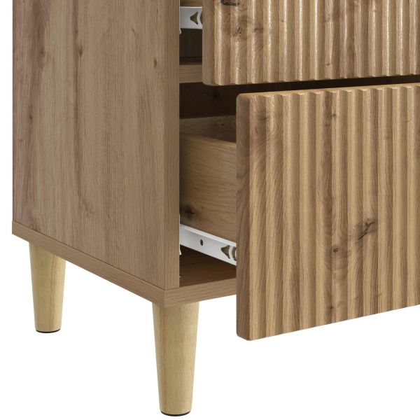 Нощен шкаф с чекмедже 2 pcs Дъб артизан 43 x 34,5 x 48 см