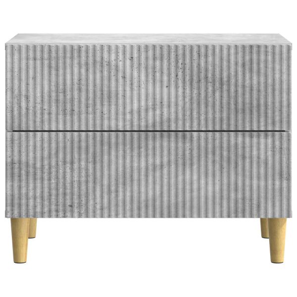 Нощен шкаф Бетонно сиво 62 x 34,5 x 48 см Инженерна дървесина