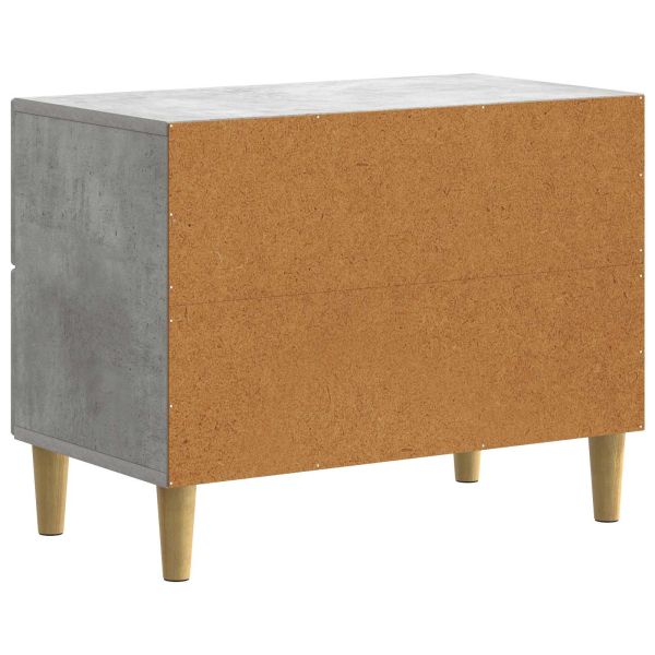 Нощен шкаф Бетонно сиво 62 x 34,5 x 48 см Инженерна дървесина