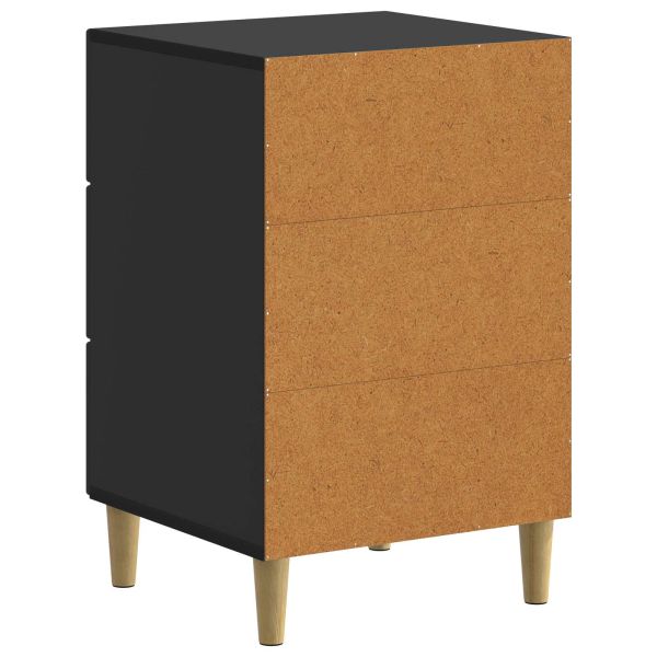 Нощен шкаф Черно 43 x 41 x 66,5 см Инженерна дървесина