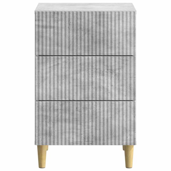 Нощен шкаф Бетонно сиво 43 x 41 x 66,5 см Инженерна дървесина