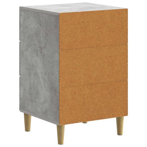 Нощен шкаф Бетонно сиво 43 x 41 x 66,5 см Инженерна дървесина