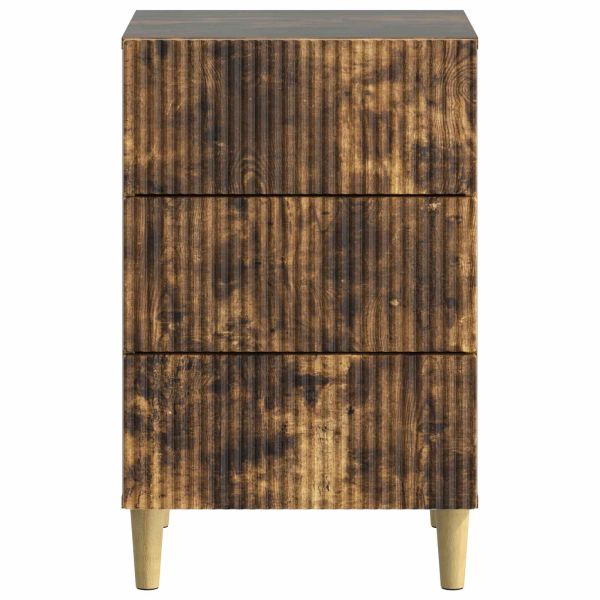 Нощен шкаф Опушен дъб 43 x 41 x 66,5 см Инженерна дървесина
