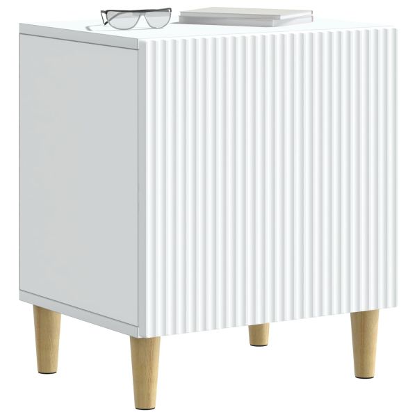 Нощен шкаф 2 pcs Бяло 43 x 34,5 x 50 см Инженерна дървесина