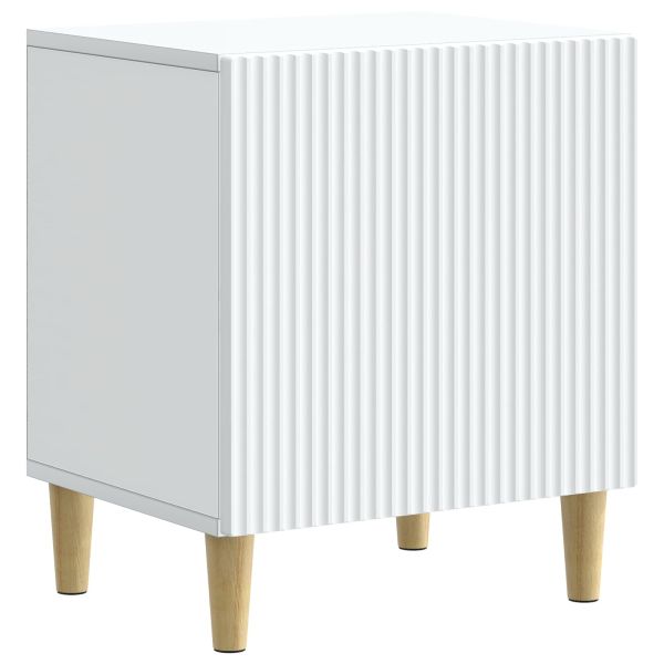 Нощен шкаф 2 pcs Бяло 43 x 34,5 x 50 см Инженерна дървесина