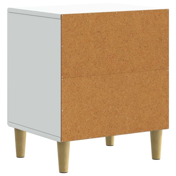 Нощен шкаф 2 pcs Бяло 43 x 34,5 x 50 см Инженерна дървесина
