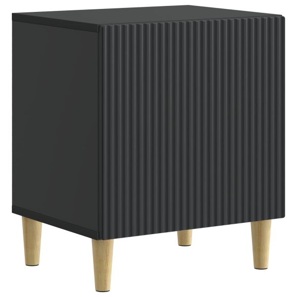 Нощен шкаф 2 pcs Черно 43 x 34,5 x 50 см Инженерна дървесина