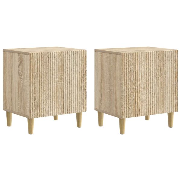 Нощен шкаф 2 pcs Дъб сонома 43 x 34,5 x 50 см