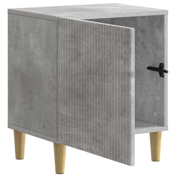 Нощен шкаф Бетонно сиво 43 x 34,5 x 50 см Инженерна дървесина