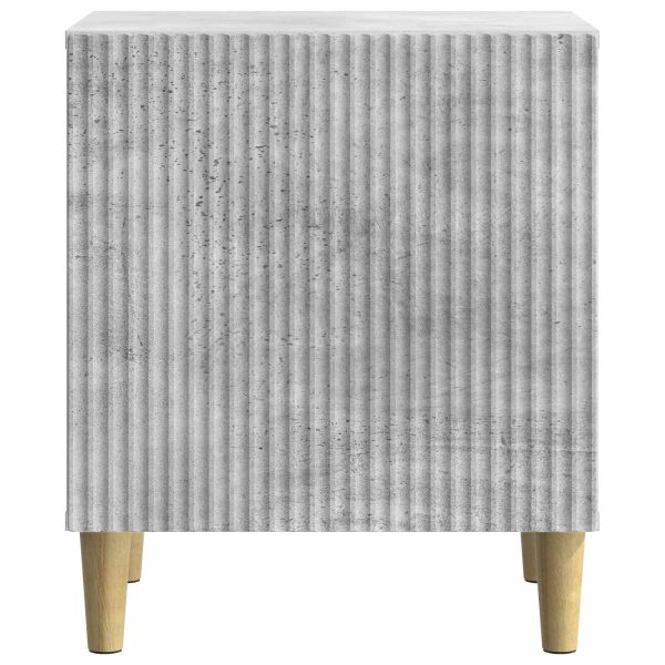 Нощен шкаф Бетонно сиво 43 x 34,5 x 50 см Инженерна дървесина