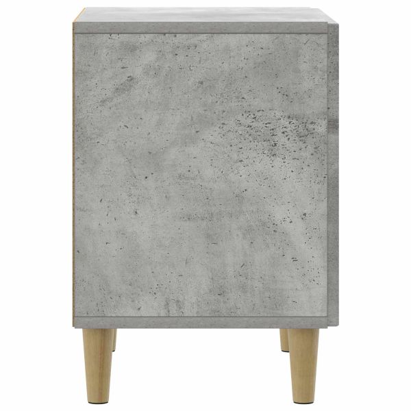 Нощен шкаф Бетонно сиво 43 x 34,5 x 50 см Инженерна дървесина