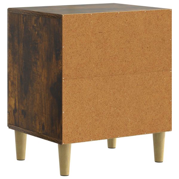 Нощен шкаф Опушен дъб 43 x 34,5 x 50 см Инженерна дървесина