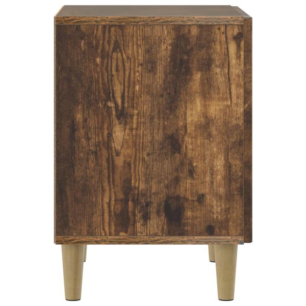 Нощен шкаф 2 pcs Опушен дъб 43 x 34,5 x 50 см