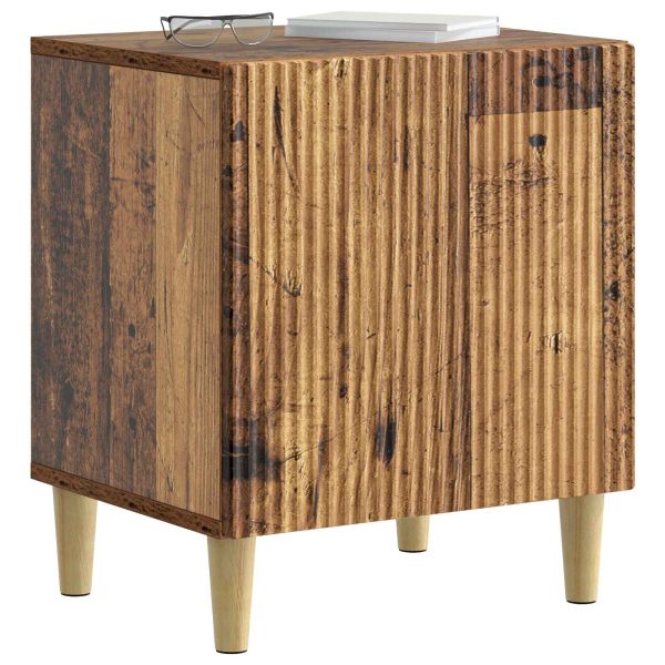 Нощен шкаф 2 pcs Старо дърво 43 x 34,5 x 50 см
