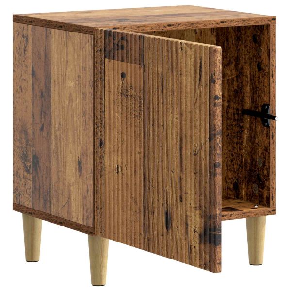 Нощен шкаф 2 pcs Старо дърво 43 x 34,5 x 50 см