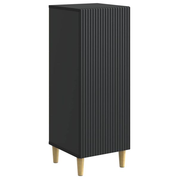 Служебен шкаф Черно 33 x 34,5 x 90 см Инженерна дървесина