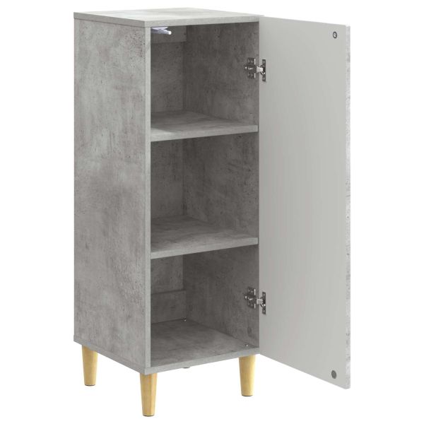 Служебен шкаф Бетонно сиво 33 x 34,5 x 90 см
