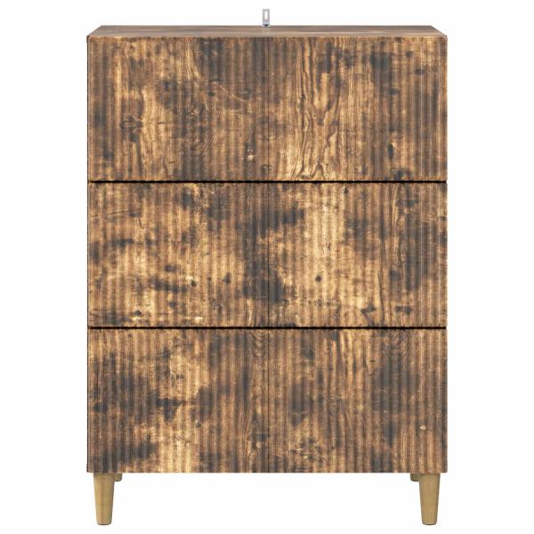 Чекмеджетен шкаф Опушен дъб 66 x 34,5 x 90 см